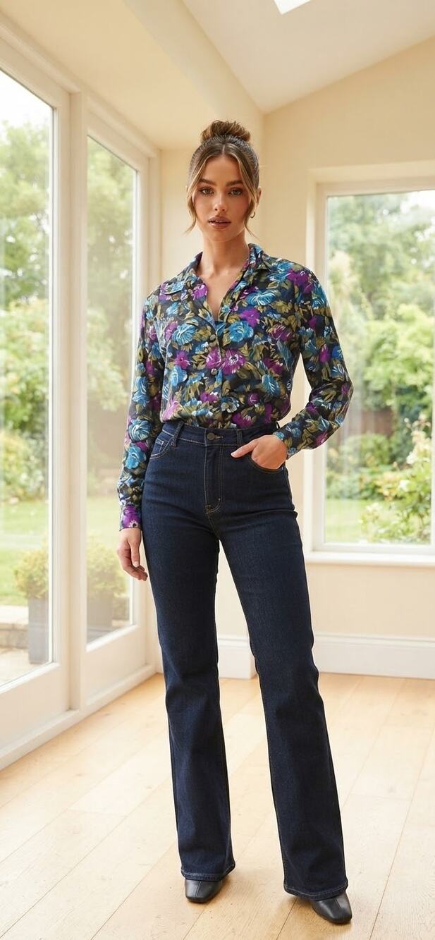 Vintage 90's Gianna fitted shacket/blouse